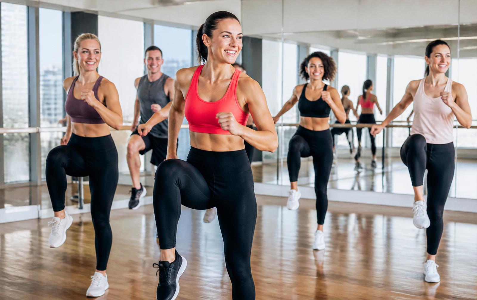 Aerobics training at J.K U1 Fitness